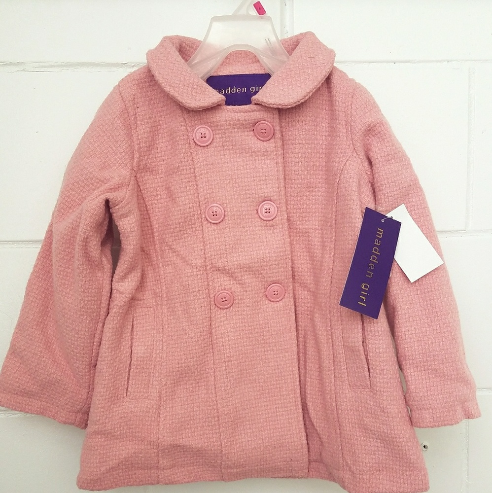 Madden Girl Kids Peacoat Faux Wool NWT Size 4